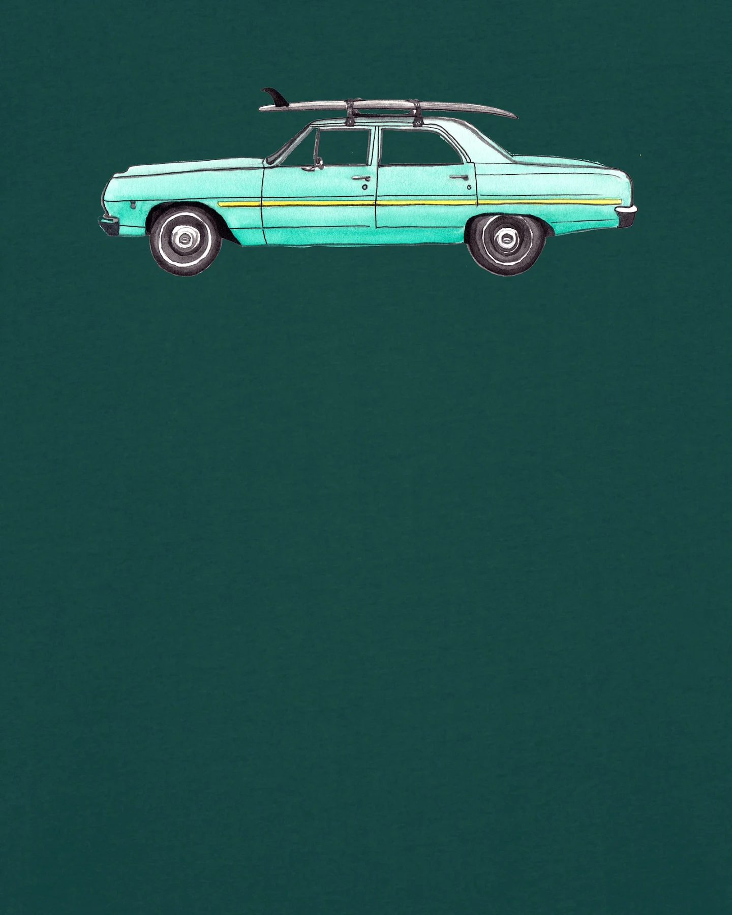 Watapparel T-Shirt Surf Car – Ansicht 3