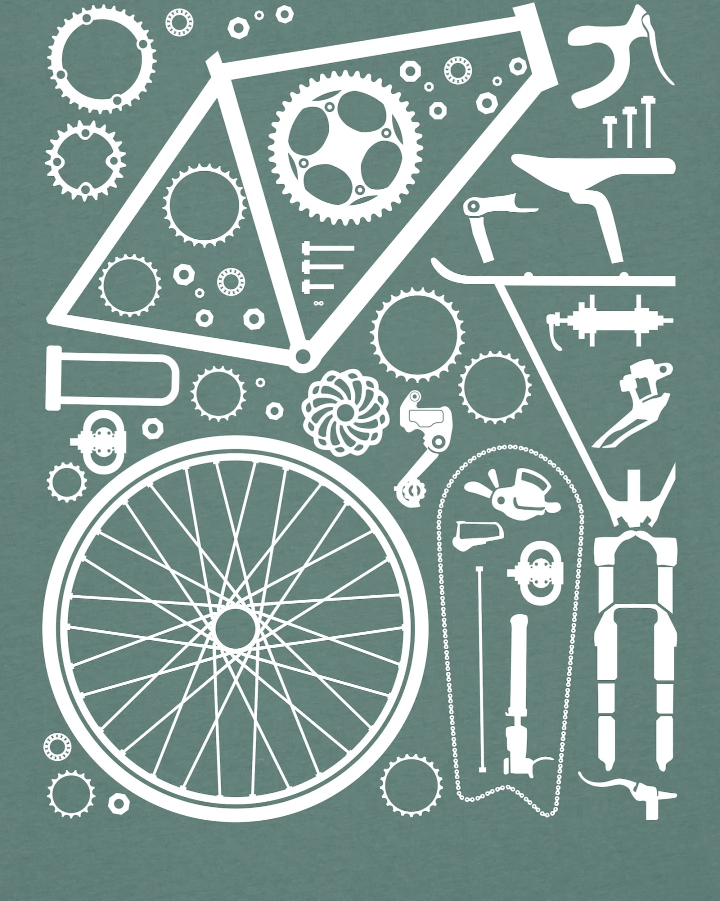 Watapparel Shirt Fahrradteile – Ansicht 3