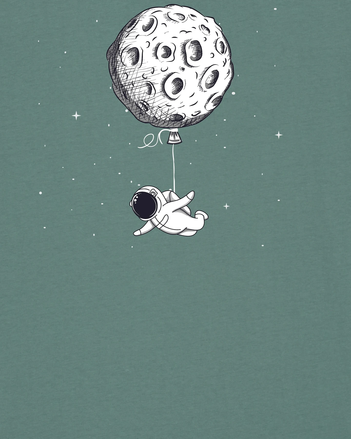 Watapparel T-Shirt Funny Spaceman – Ansicht 3