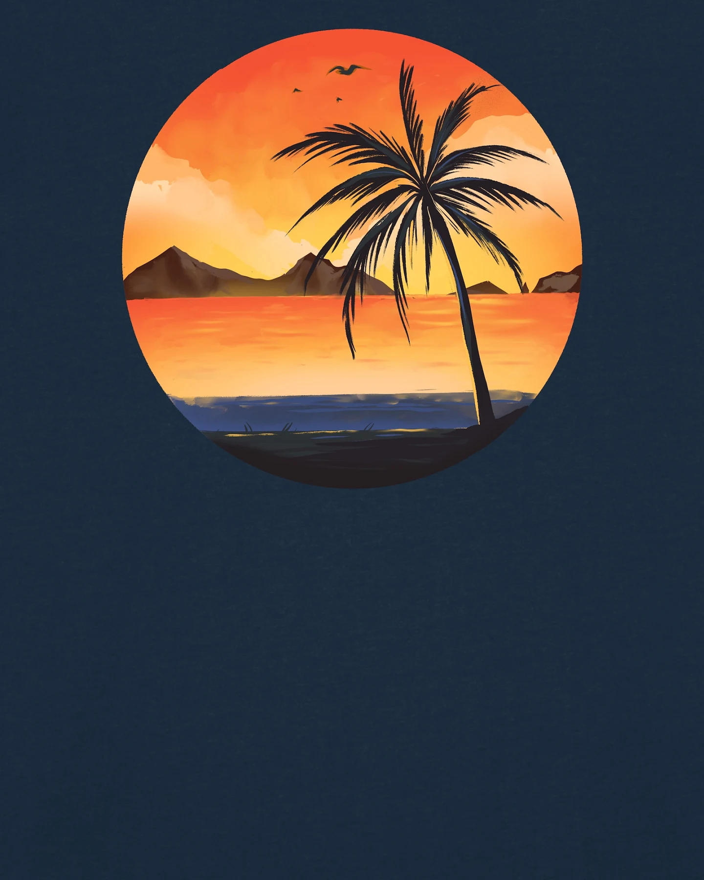 Watapparel Shirt Sunset on palm beach – Ansicht 3