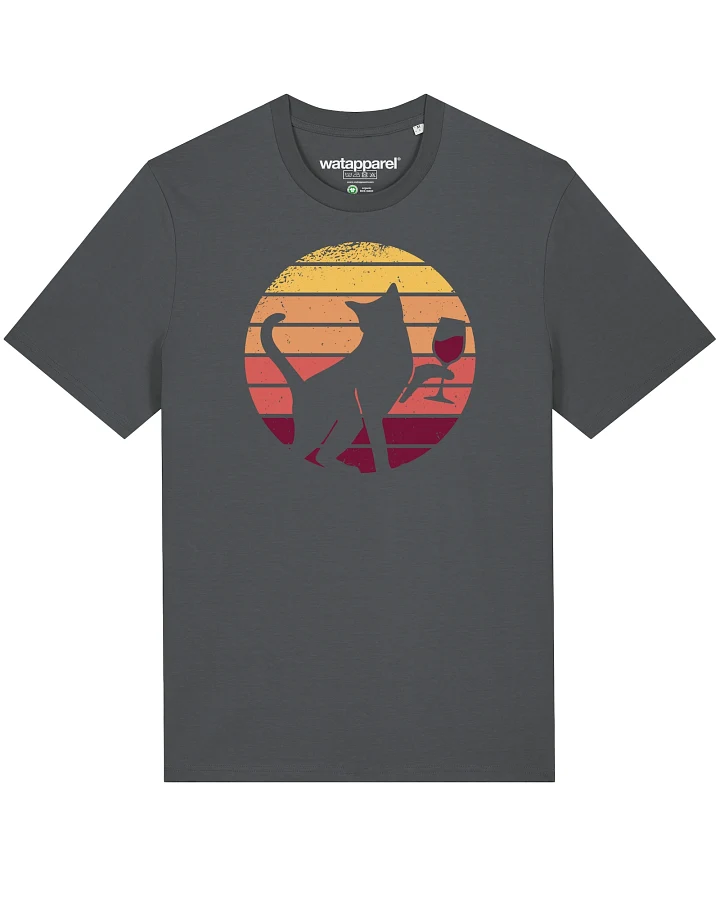 Watapparel Shirt Sunset Katze & Rotwein