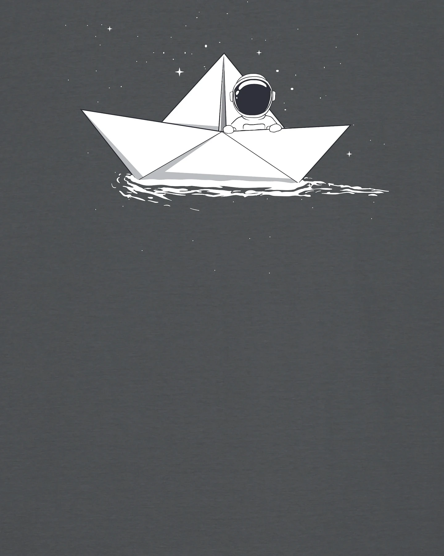 Watapparel Shirt Astronaut in paper boat – Ansicht 3