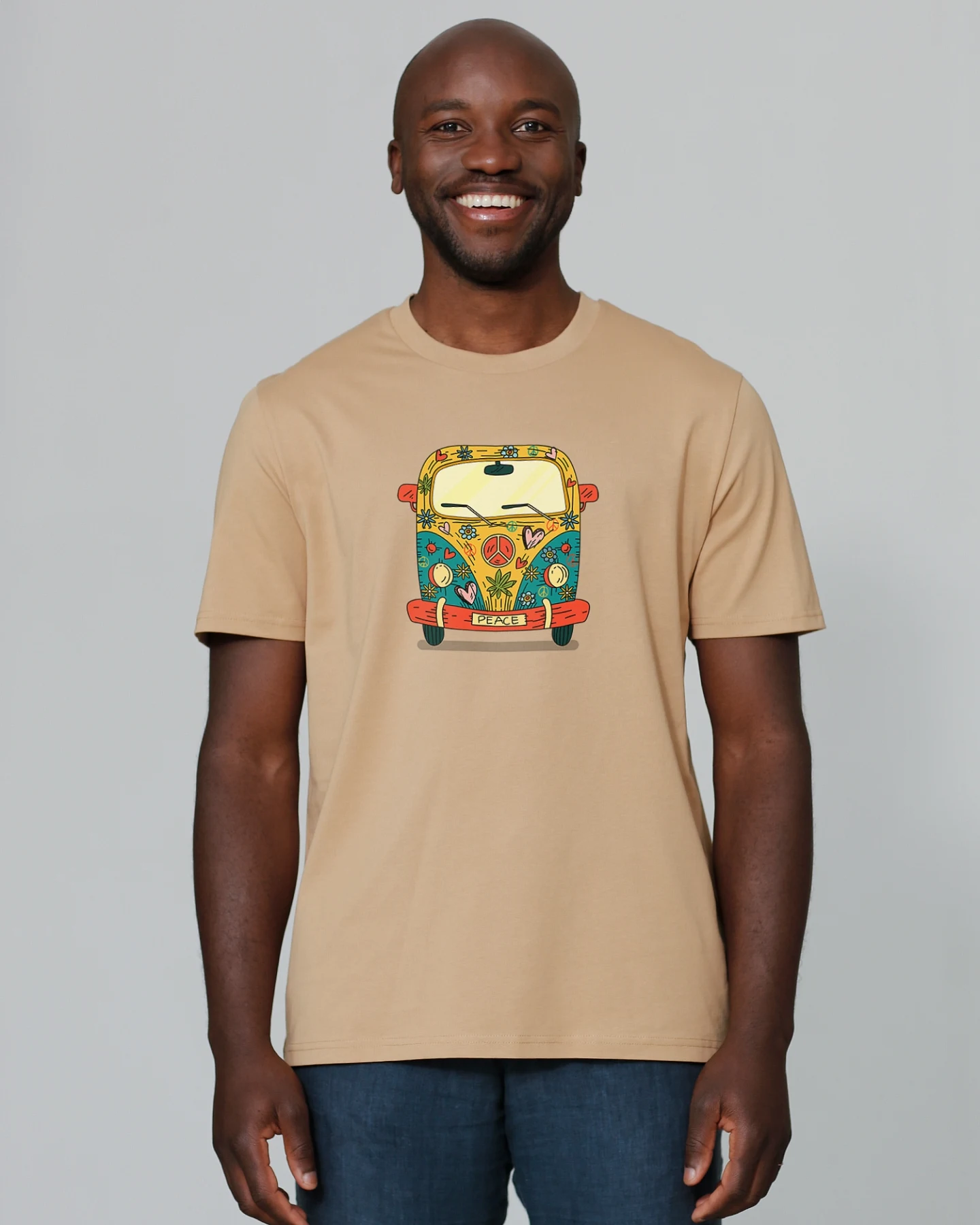 Watapparel T-Shirt Hippies Bus – Ansicht 2