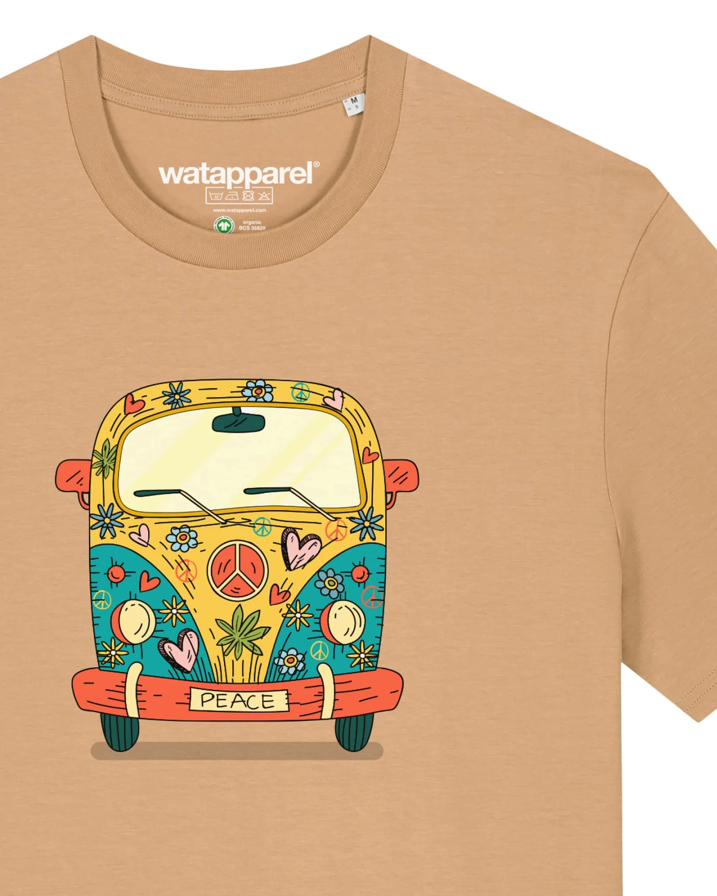 Watapparel T-Shirt Hippies Bus – Ansicht 3