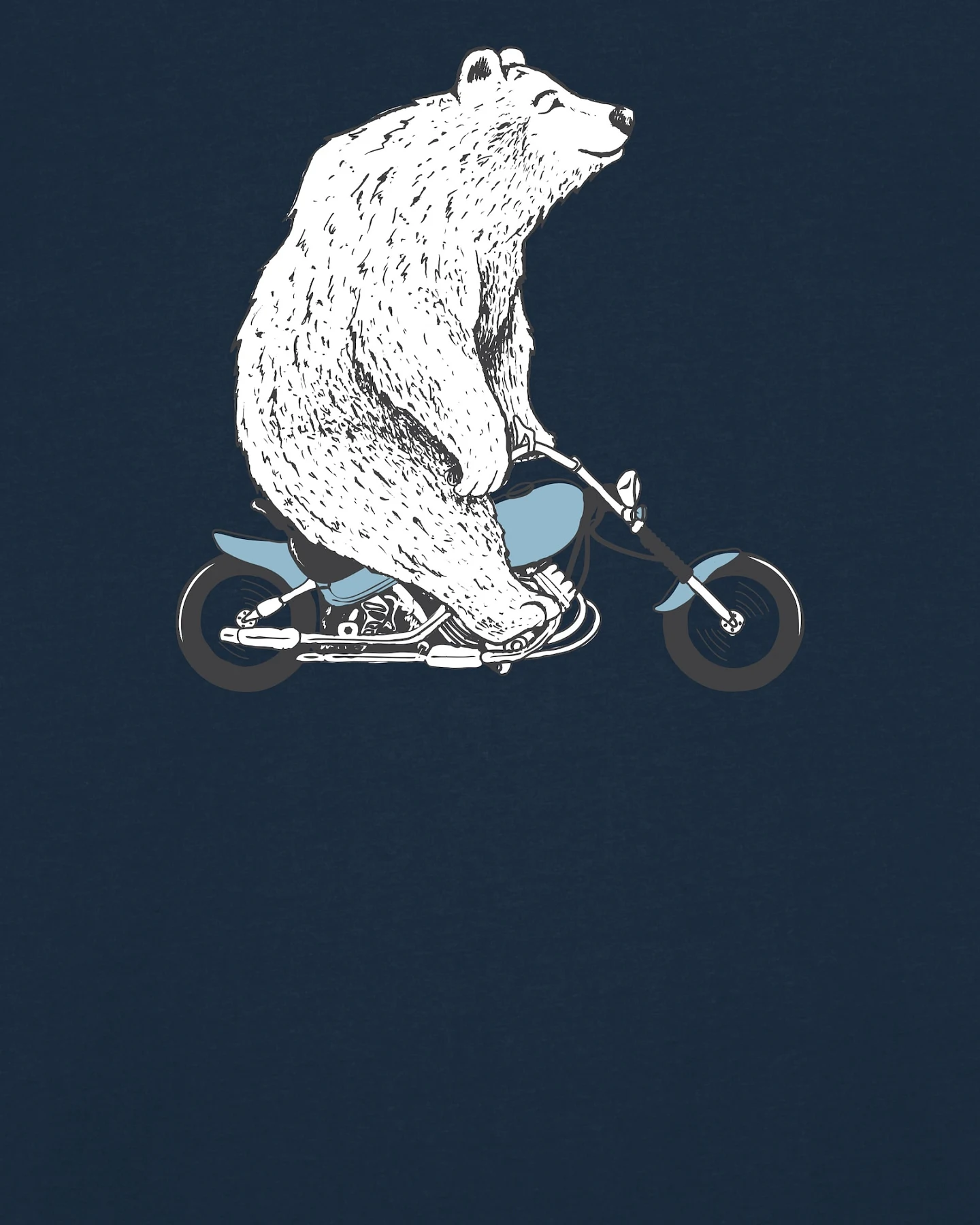 Watapparel Shirt Bär auf Bike – Ansicht 3