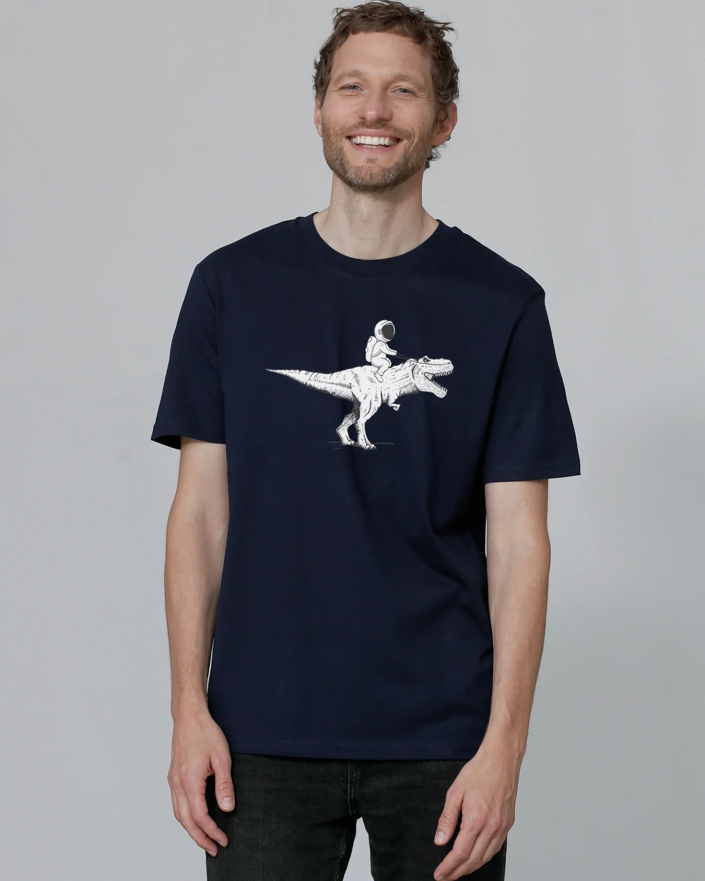 Watapparel T-Shirt Astronaut on T-Rex – Ansicht 2