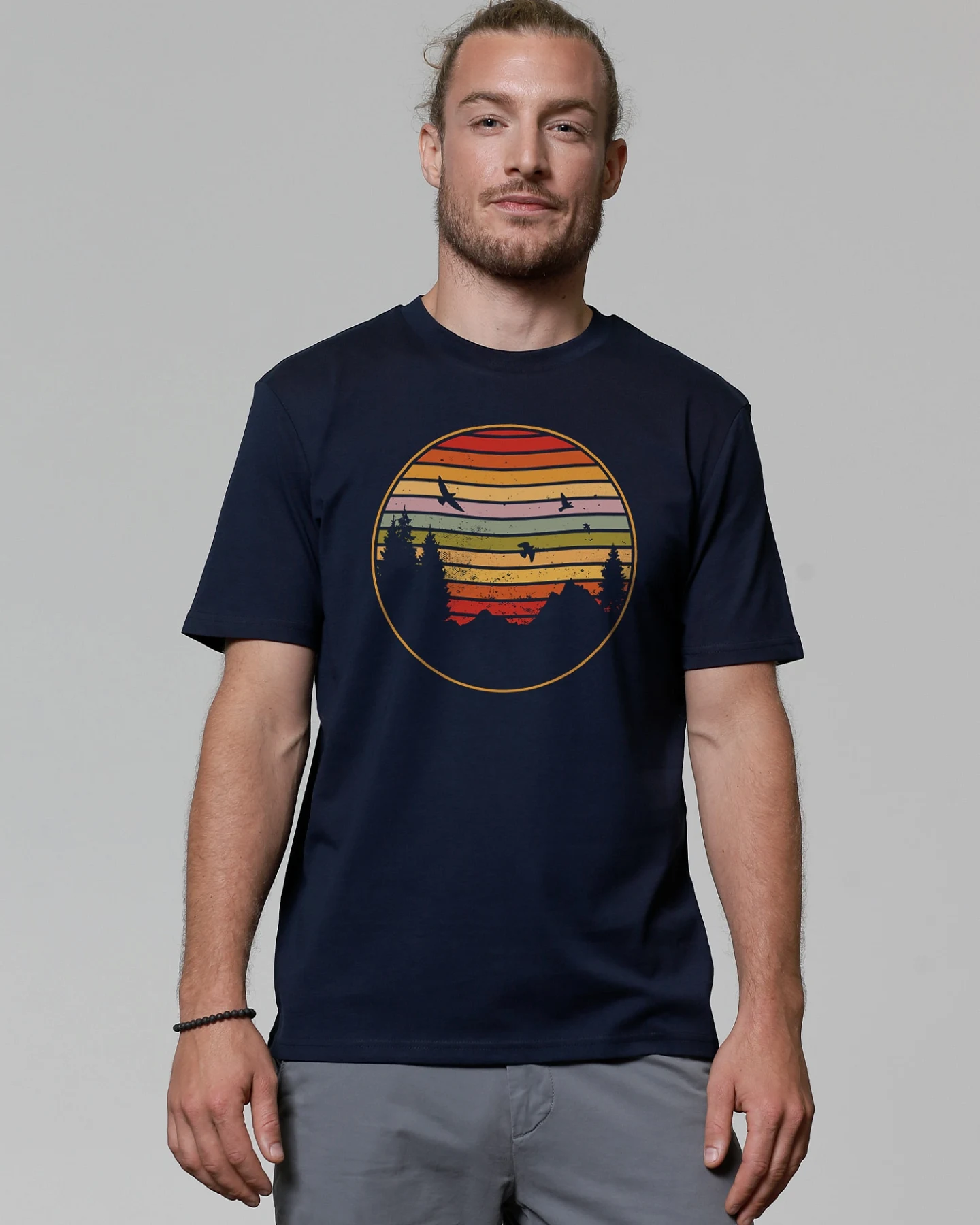 Watapparel T-Shirt Sunset Berge & Tannen – Ansicht 2