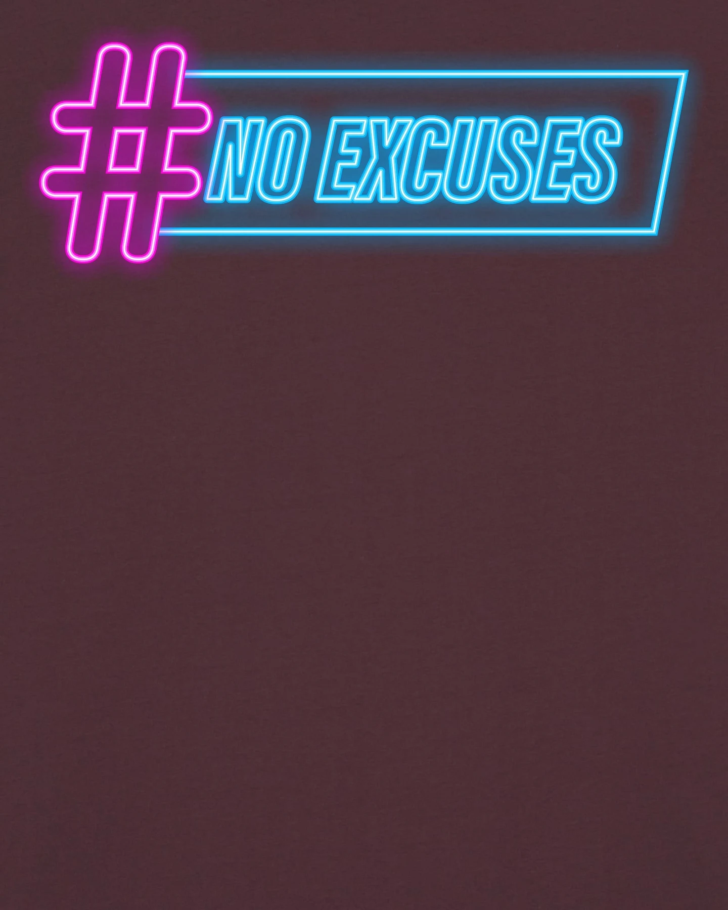 Watapparel T-Shirt No Excuses – Ansicht 3