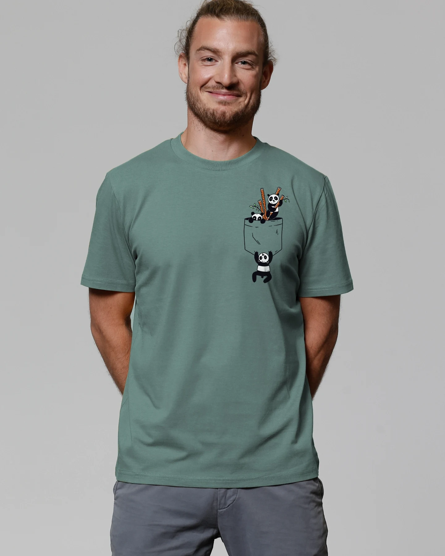 Watapparel T-Shirt Pocket Pandas – Ansicht 2