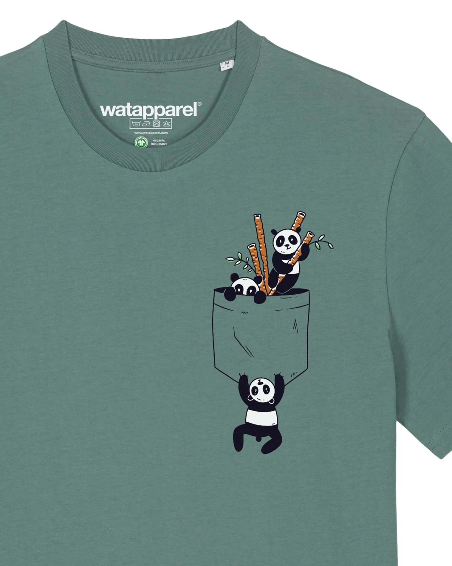 Watapparel T-Shirt Pocket Pandas – Ansicht 3