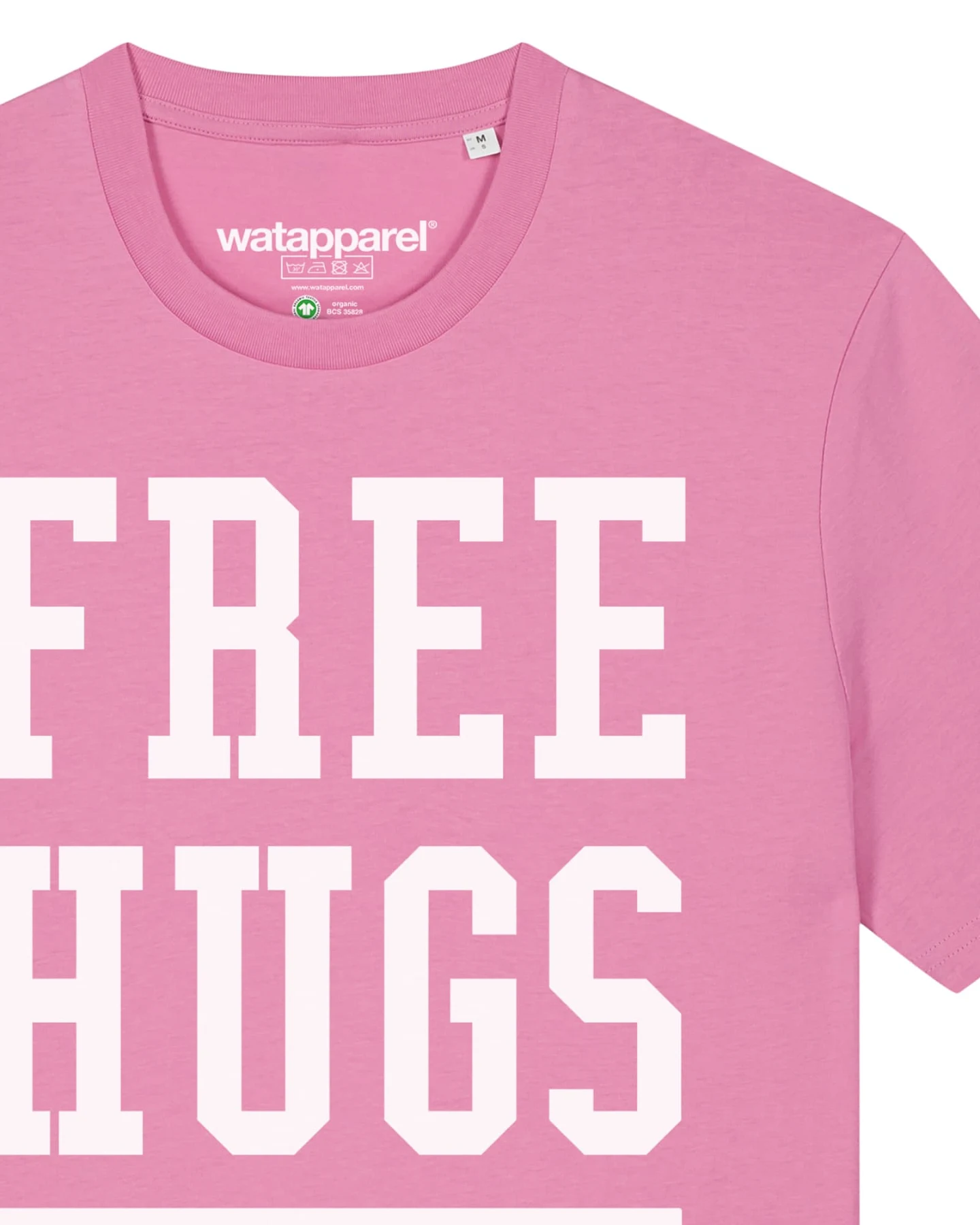 Watapparel T-Shirt Free hugs to save the world – Ansicht 3