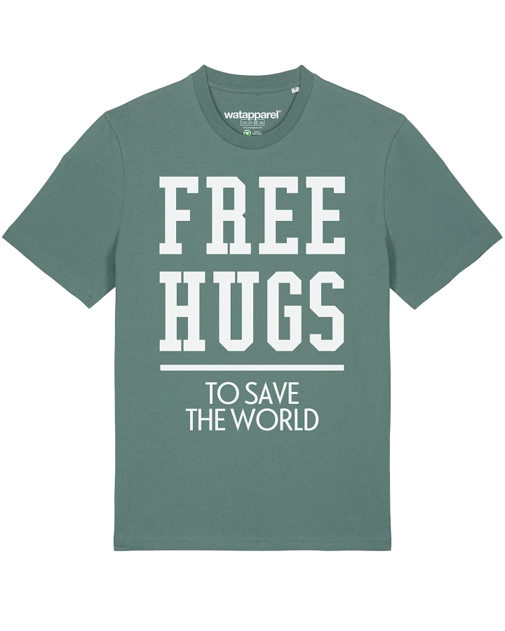 Produktseite: Watapparel Shirt Free hugs to save the world
