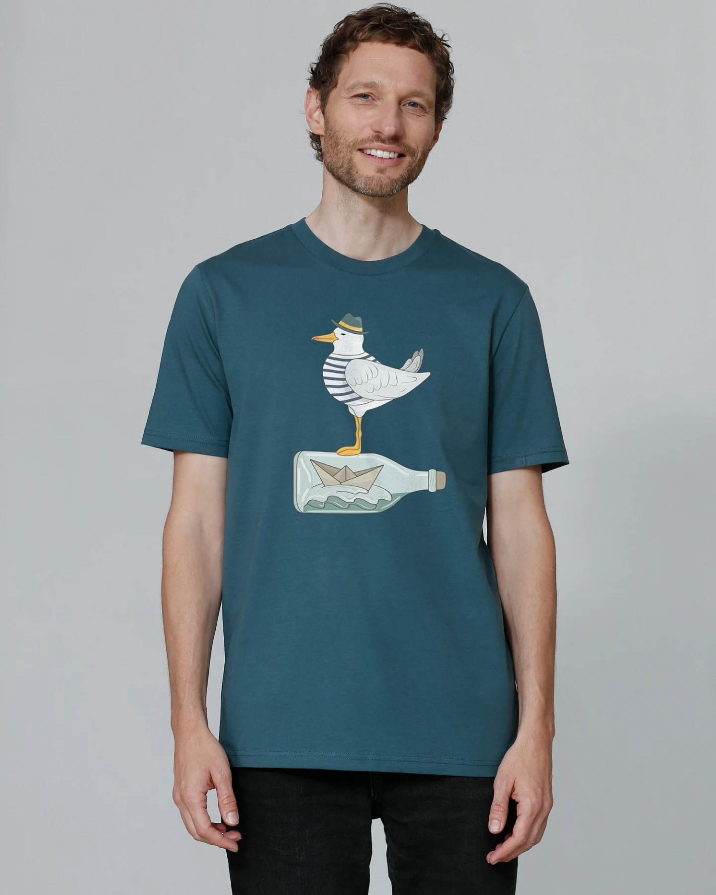 Watapparel T-Shirt Möwe mit Hut – Ansicht 2