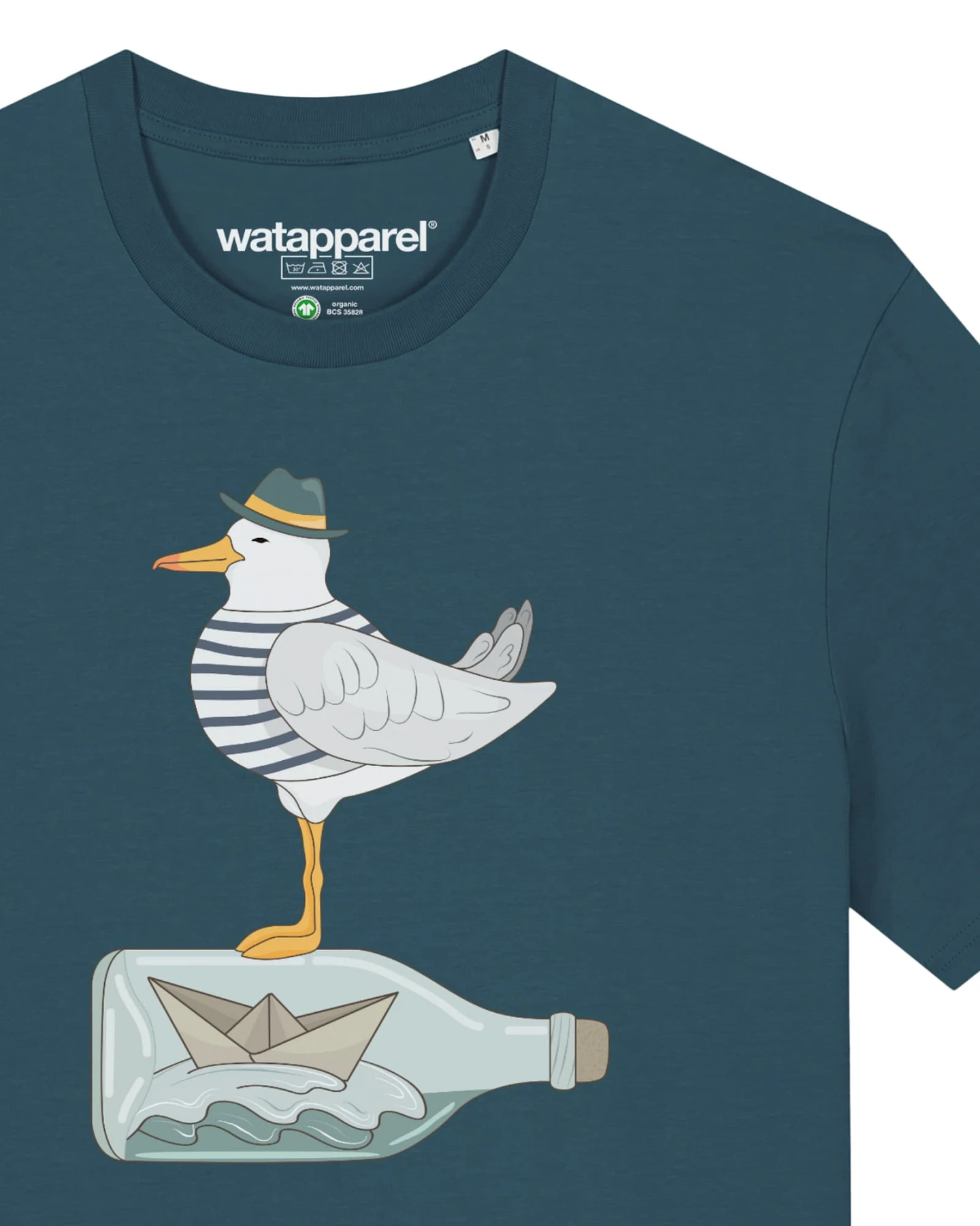 Watapparel T-Shirt Möwe mit Hut – Ansicht 3