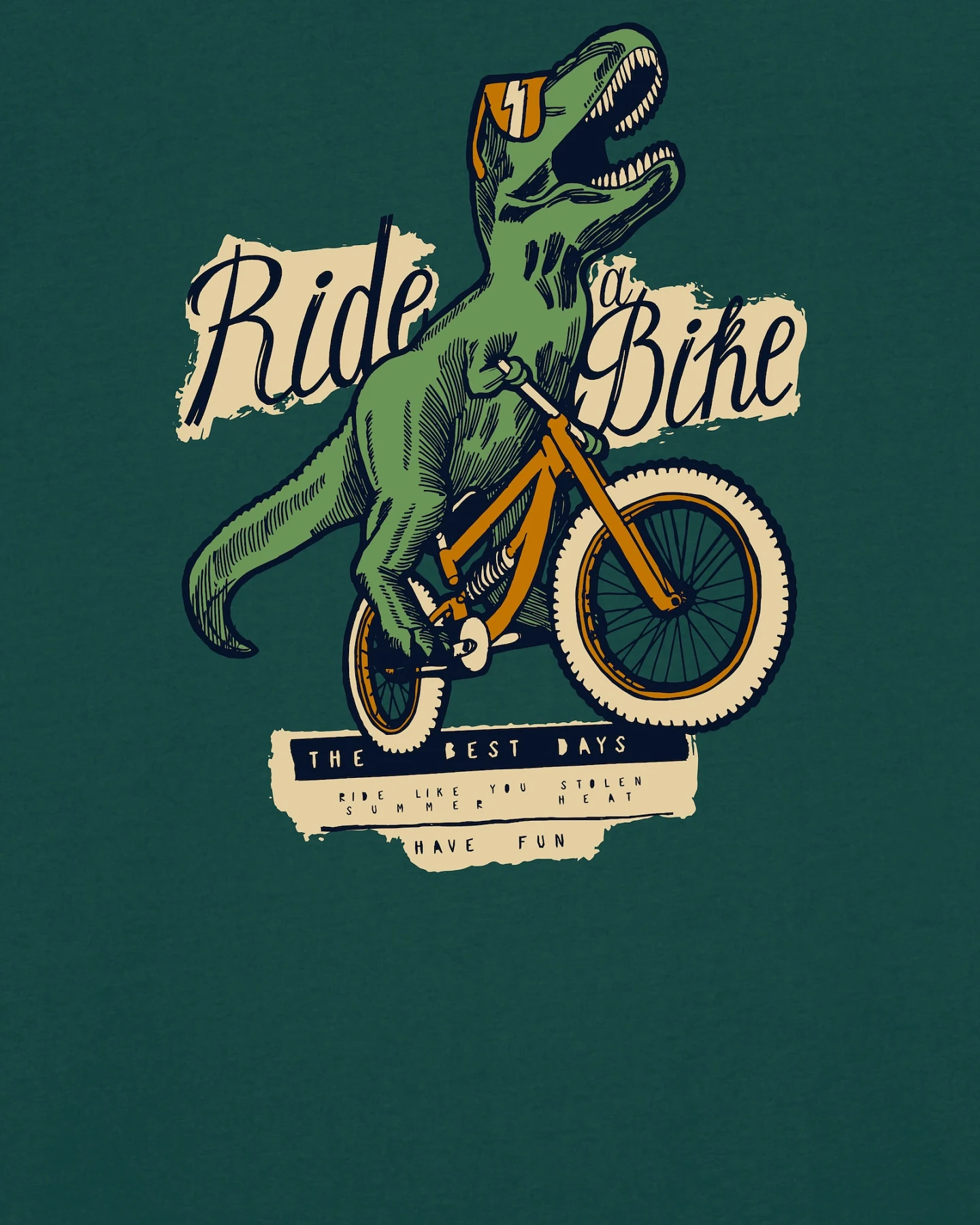 Watapparel Shirt T-Rex Fahrrad – Ansicht 3