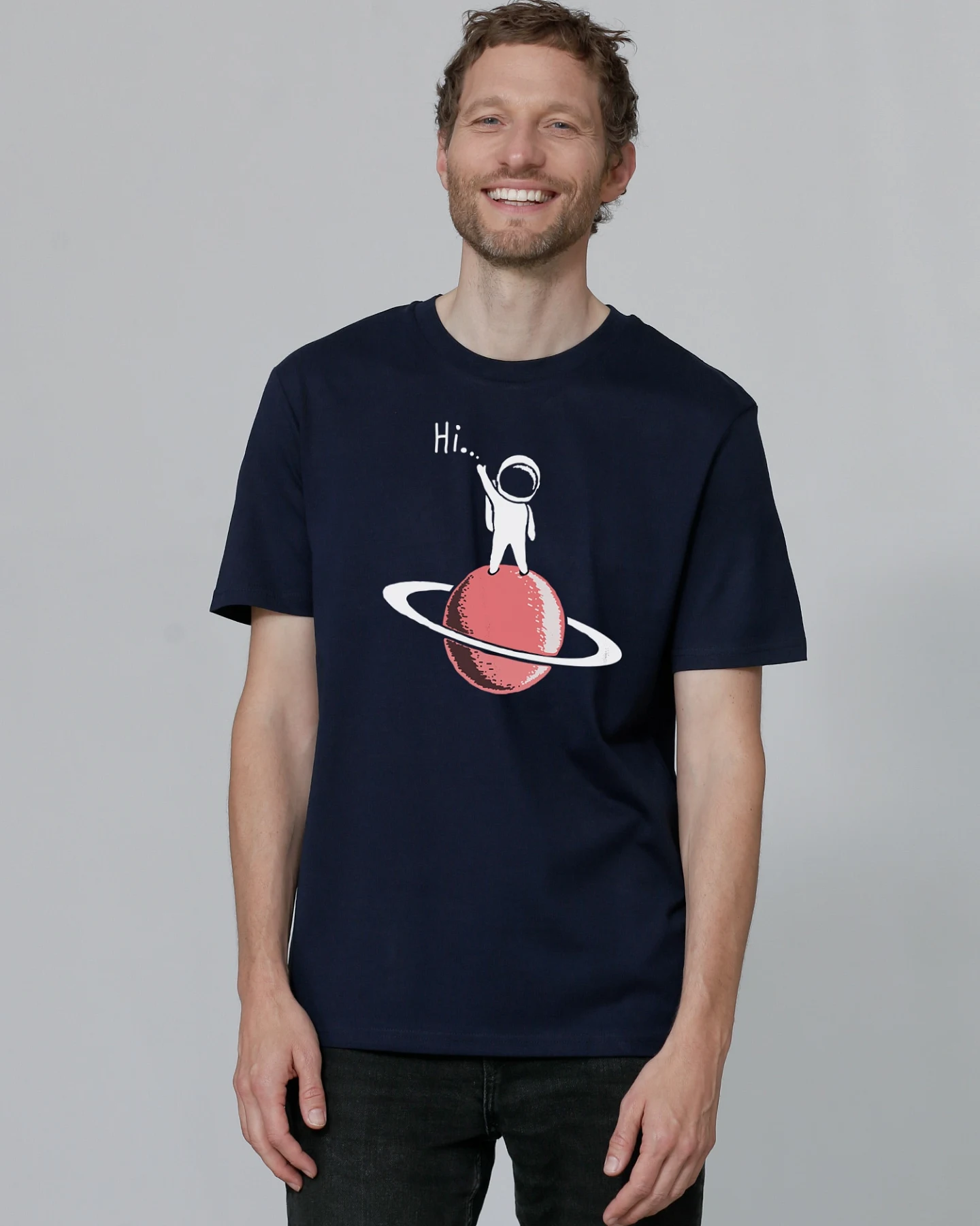 Watapparel Shirt Astronaut says Hi – Ansicht 2