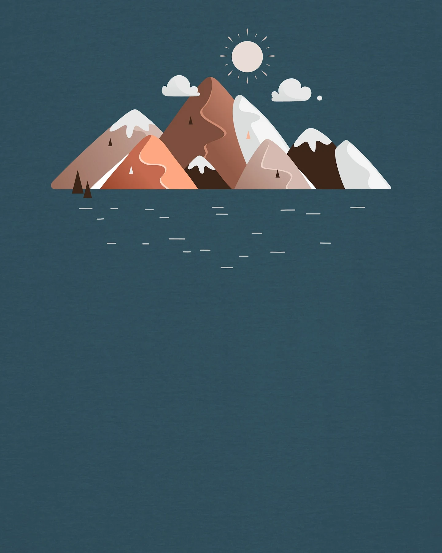 Watapparel Shirt Mountains & Moon – Ansicht 3