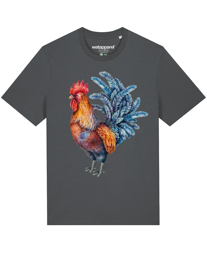 Produktseite: Watapparel T-Shirt Grimmiger Gockel