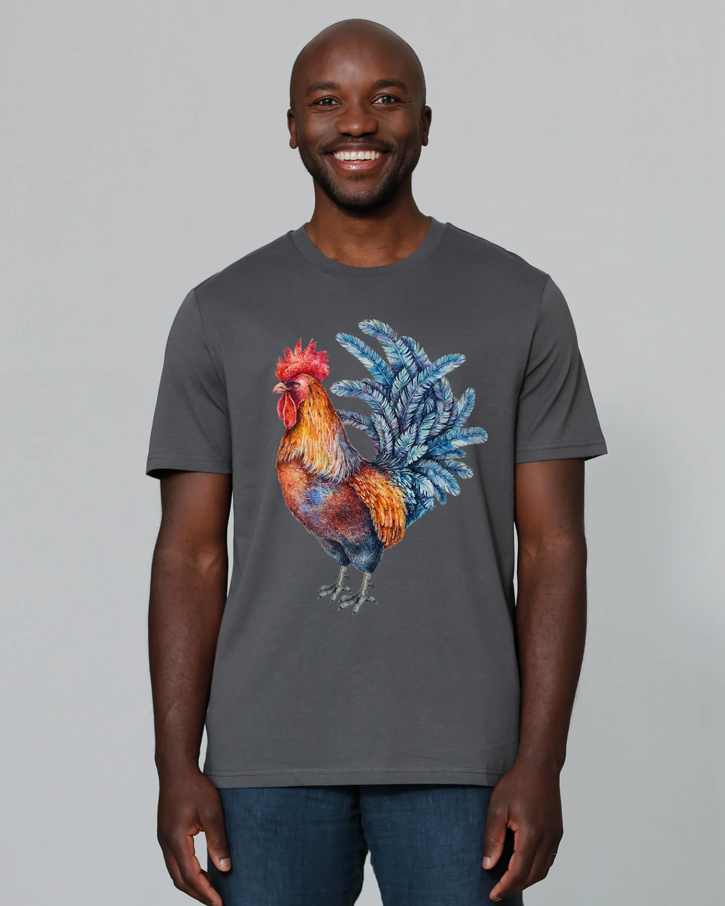 Watapparel T-Shirt Grimmiger Gockel – Ansicht 2