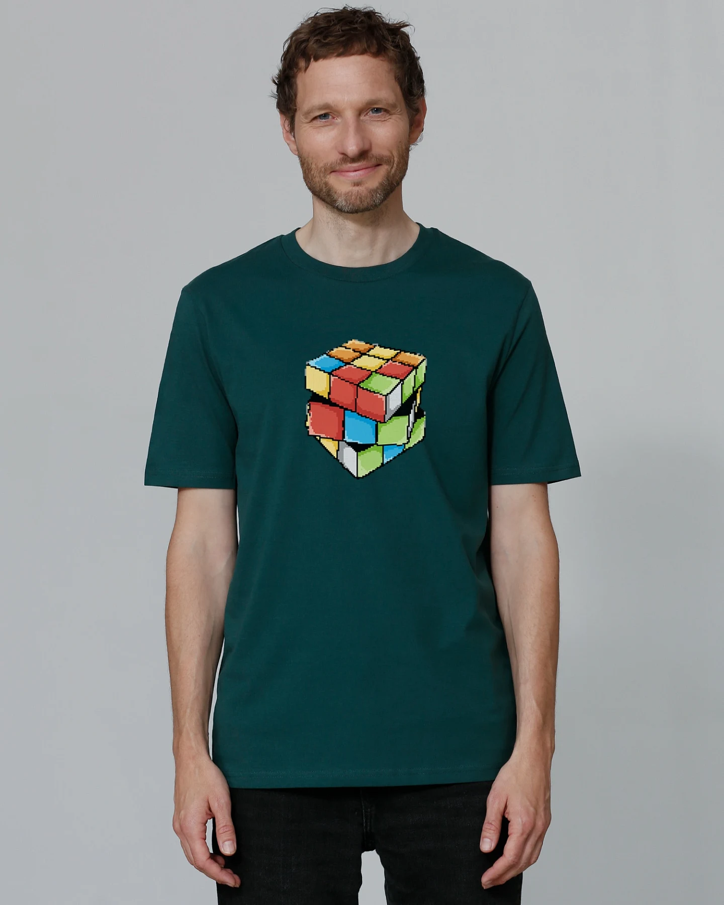 Watapparel T-Shirt Pixel Zauberwürfel – Ansicht 2