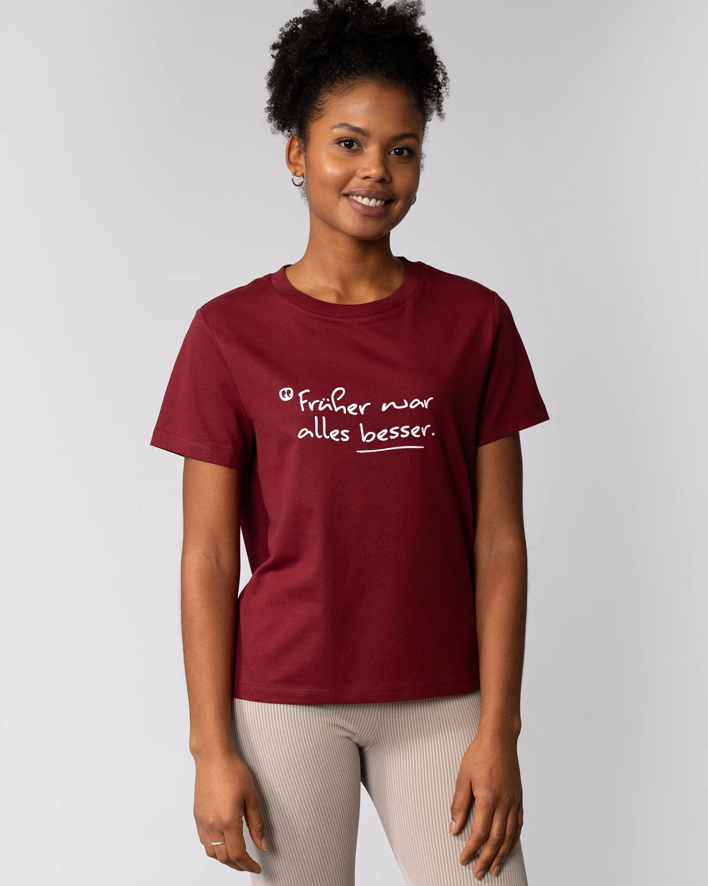 Watapparel T-Shirt Früher War Alles Besser – Ansicht 2