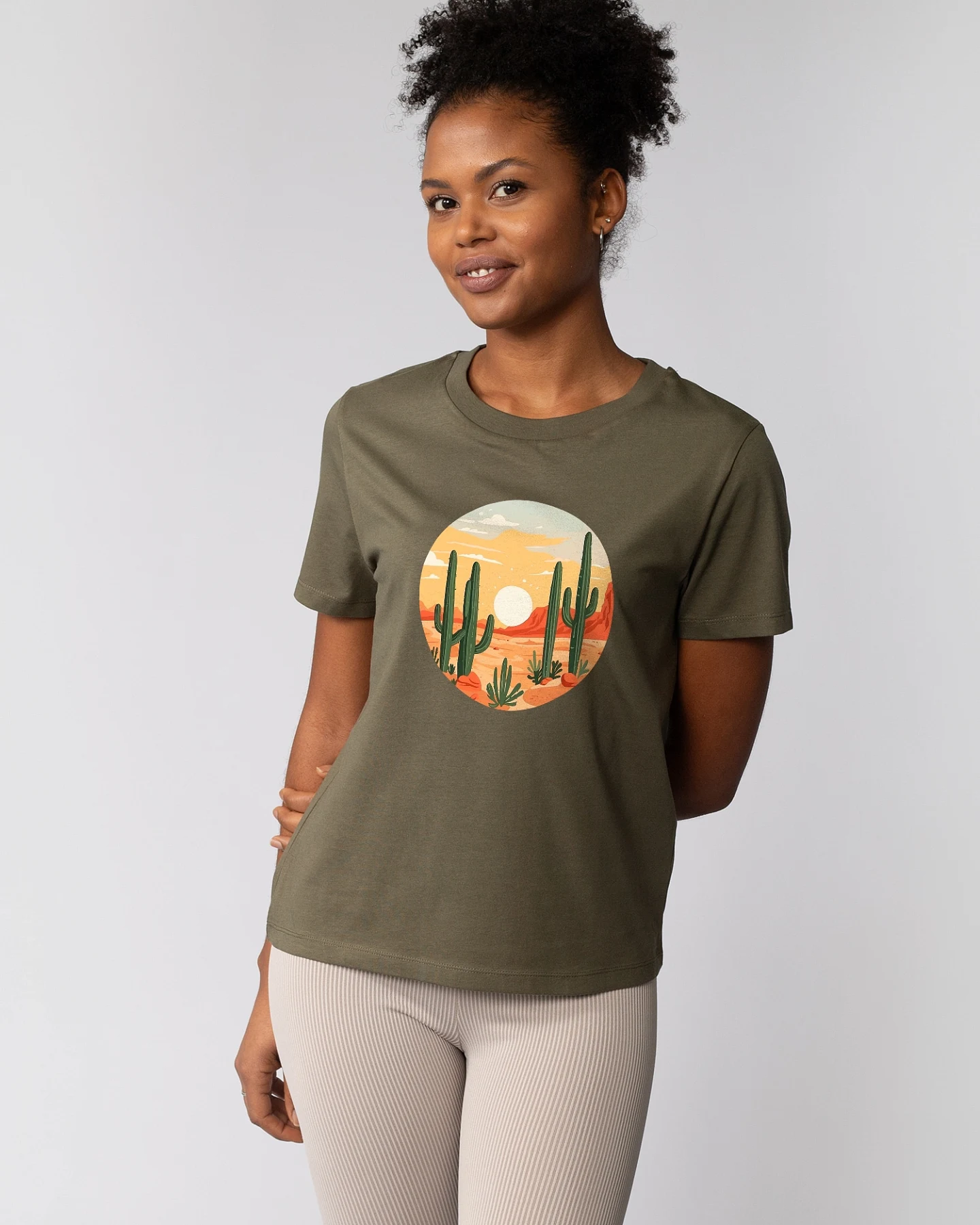 Watapparel T-Shirt Sonnenuntergang In Der Wüste – Ansicht 2