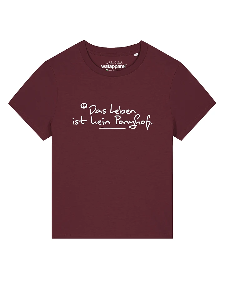 Watapparel T-Shirt Das Leben Ist Kein Ponyhof
