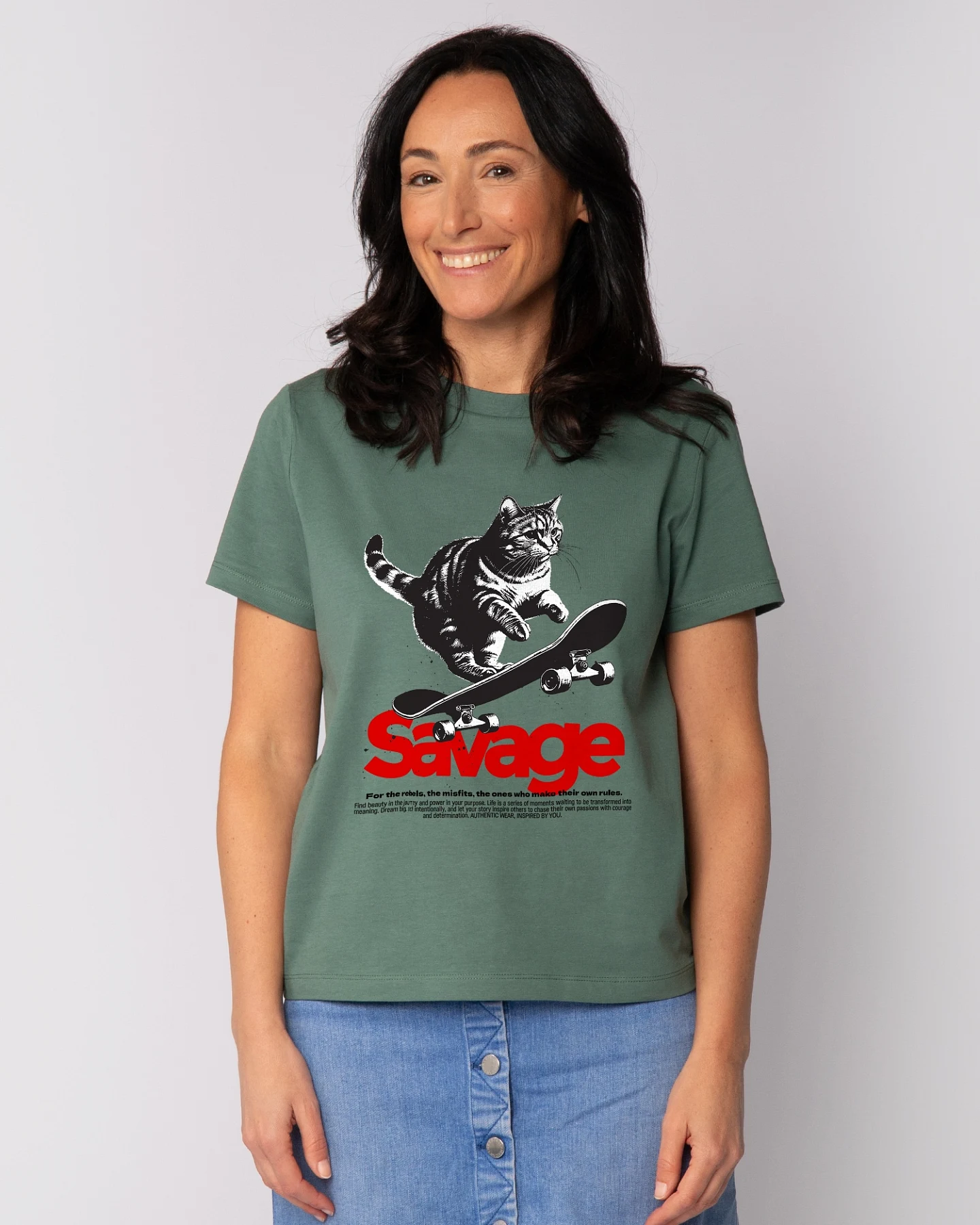 Watapparel T-Shirt Savage Cat – Ansicht 2
