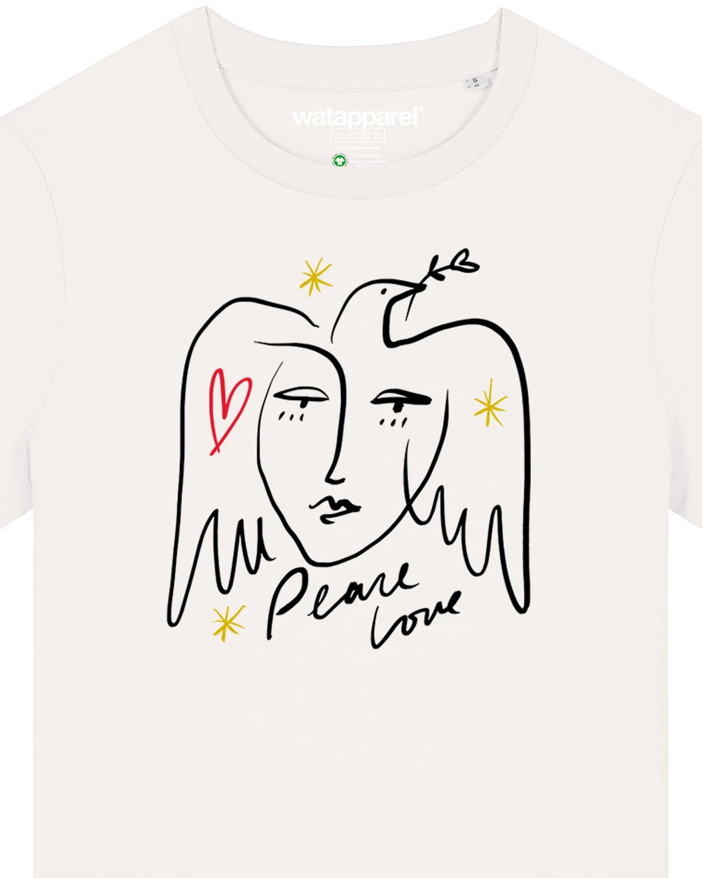 Watapparel T-Shirt Peace Love – Ansicht 3