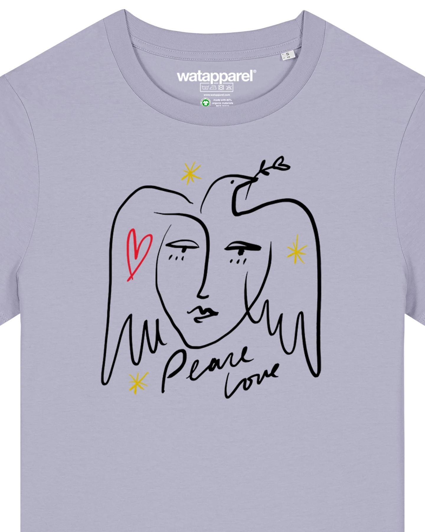 Watapparel T-Shirt Peace Love – Ansicht 3