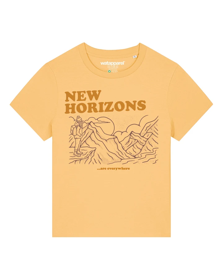 Produktseite: Watapparel T-Shirt New Horizons Are Everywhere