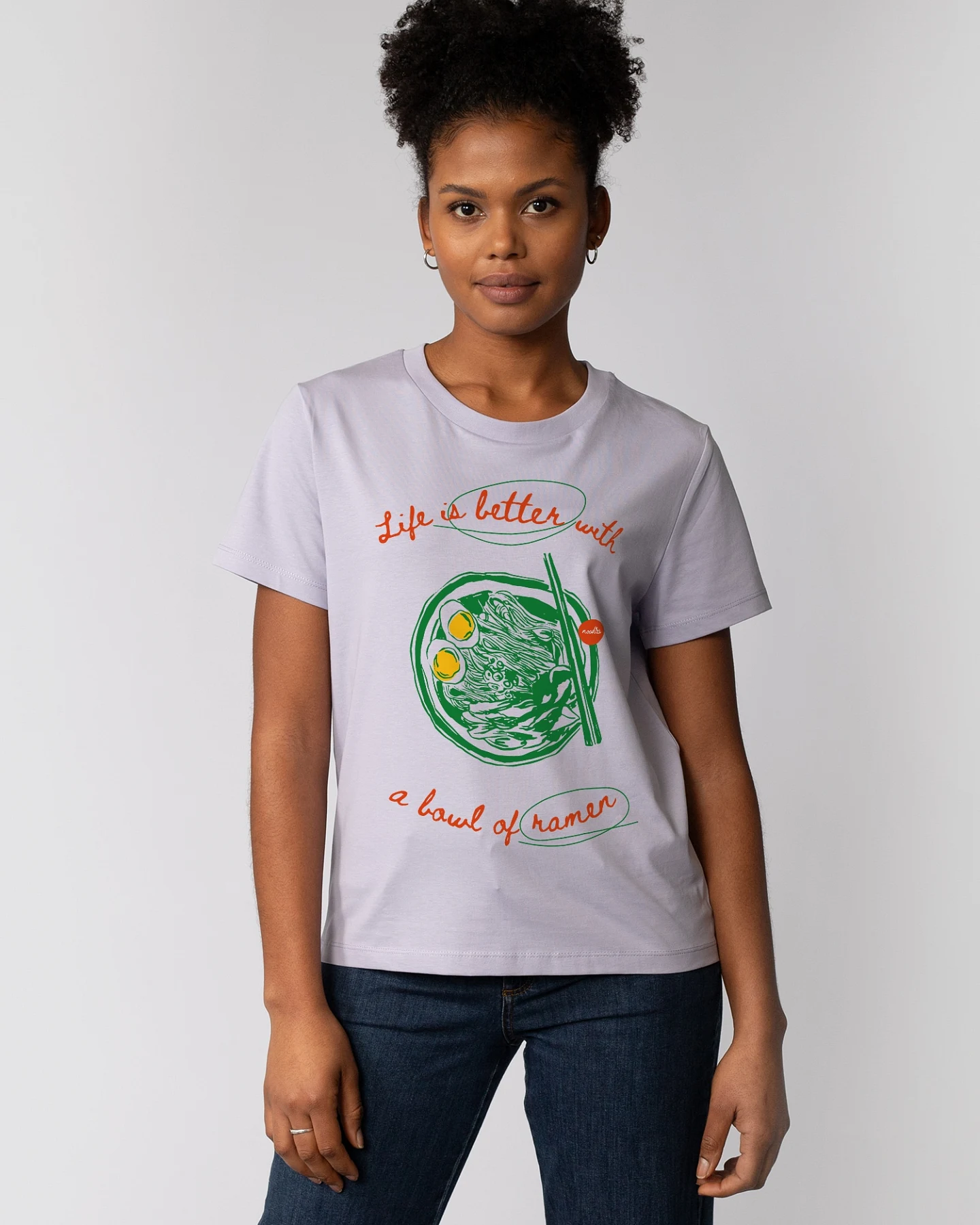 Watapparel T-Shirt Life Is Better With Ramen – Ansicht 2