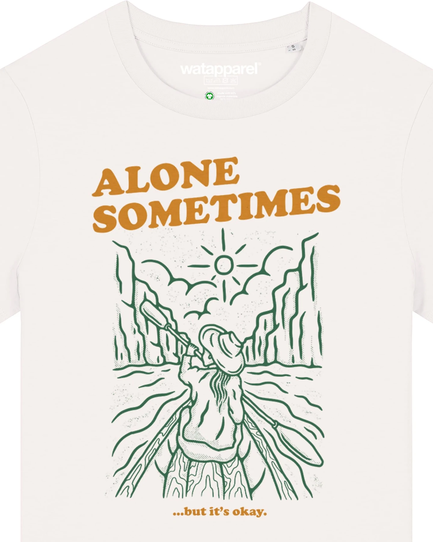 Watapparel T-Shirt Alone sometimes but its okay – Ansicht 3
