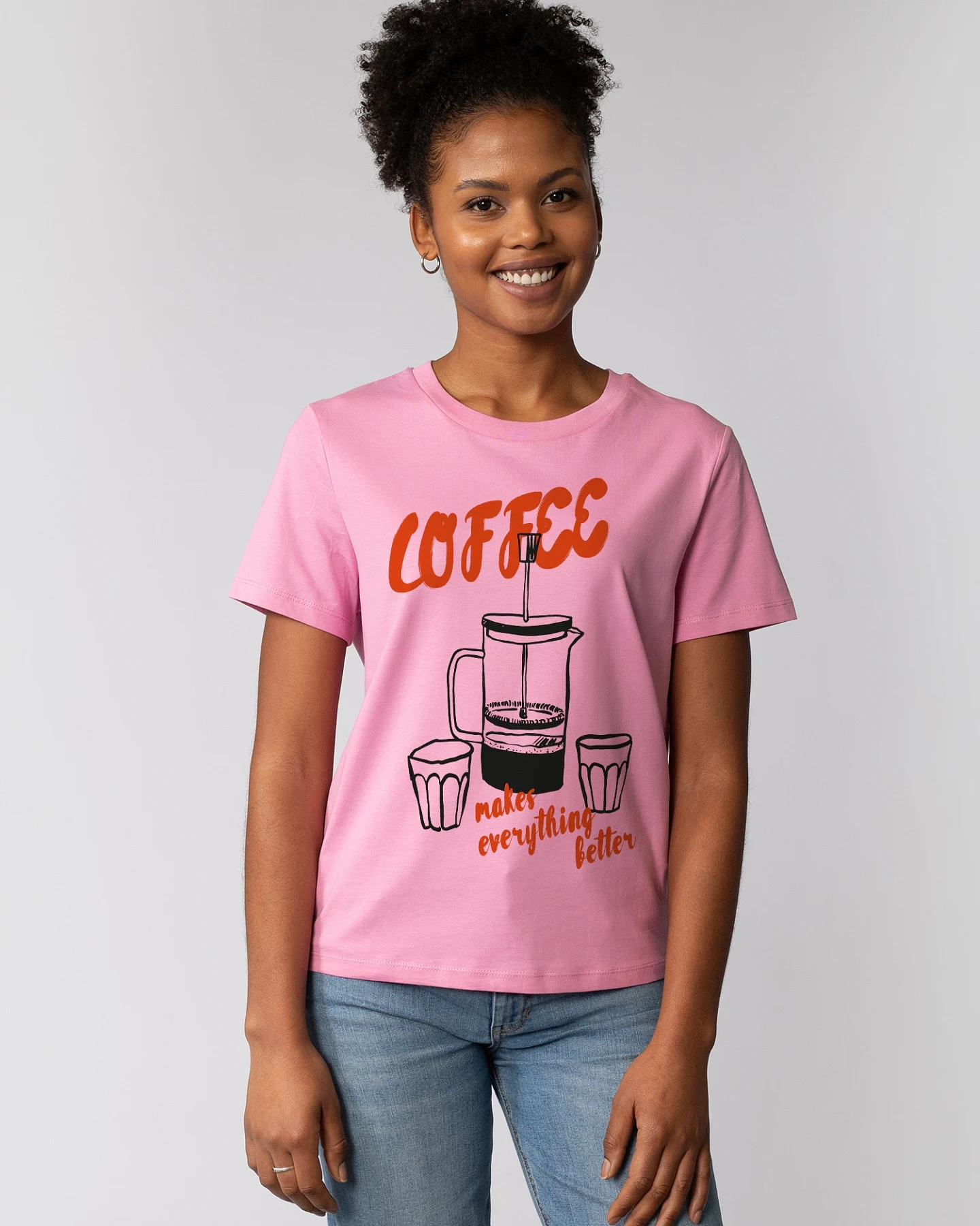 Watapparel T-Shirt Coffee makes everything better – Ansicht 2