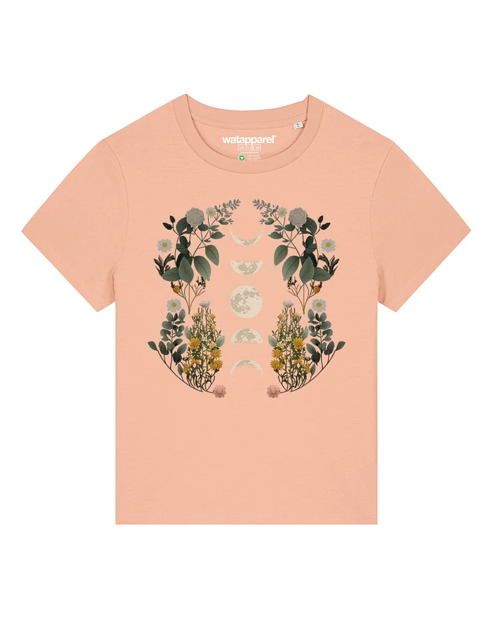 Watapparel T-Shirt Moonphases & Flower