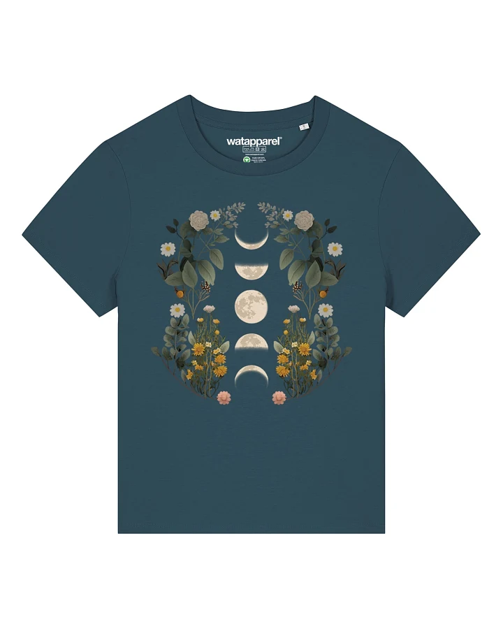 Watapparel T-Shirt Moonphases & Flower
