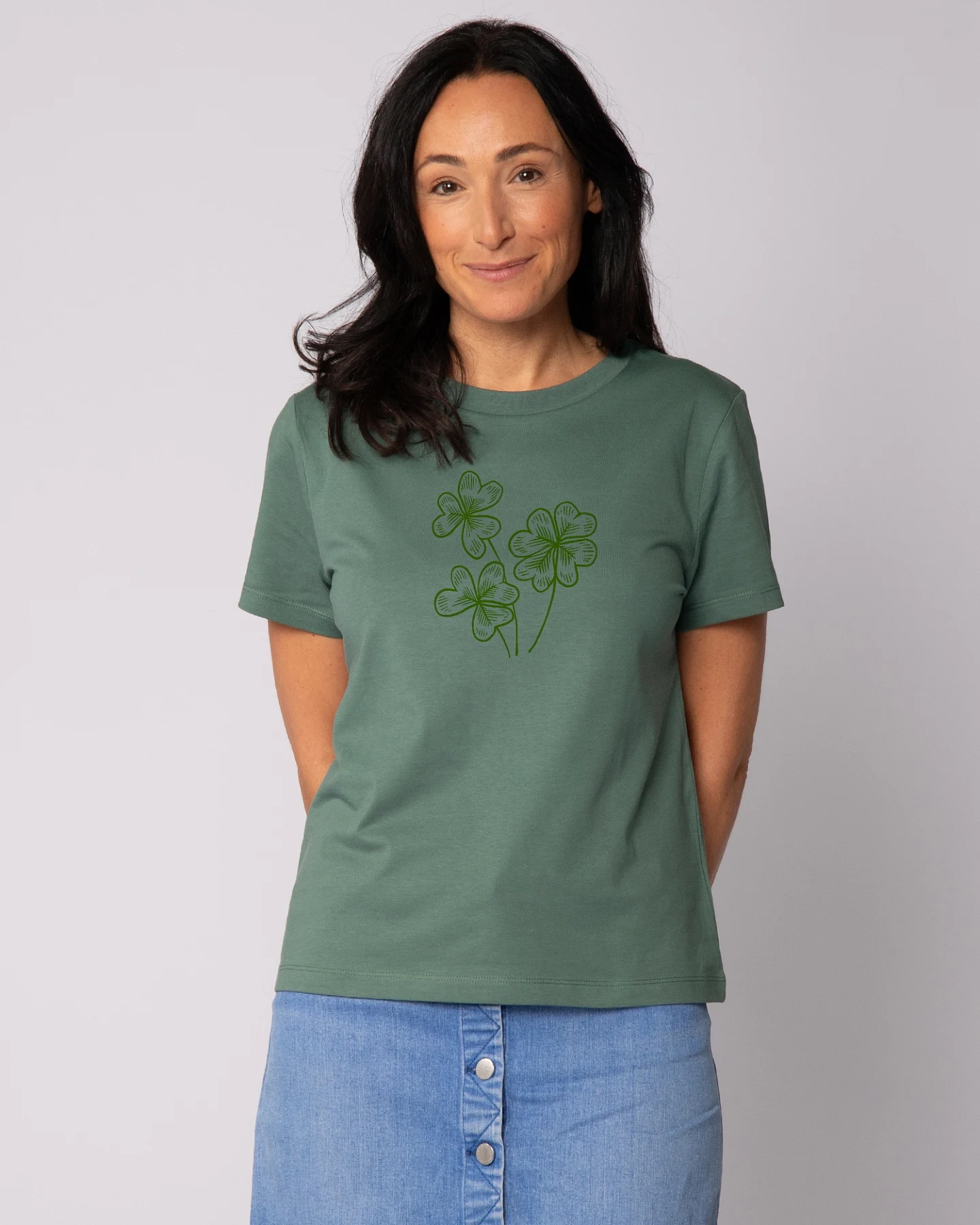 Watapparel T-Shirt Glücksklee – Ansicht 2