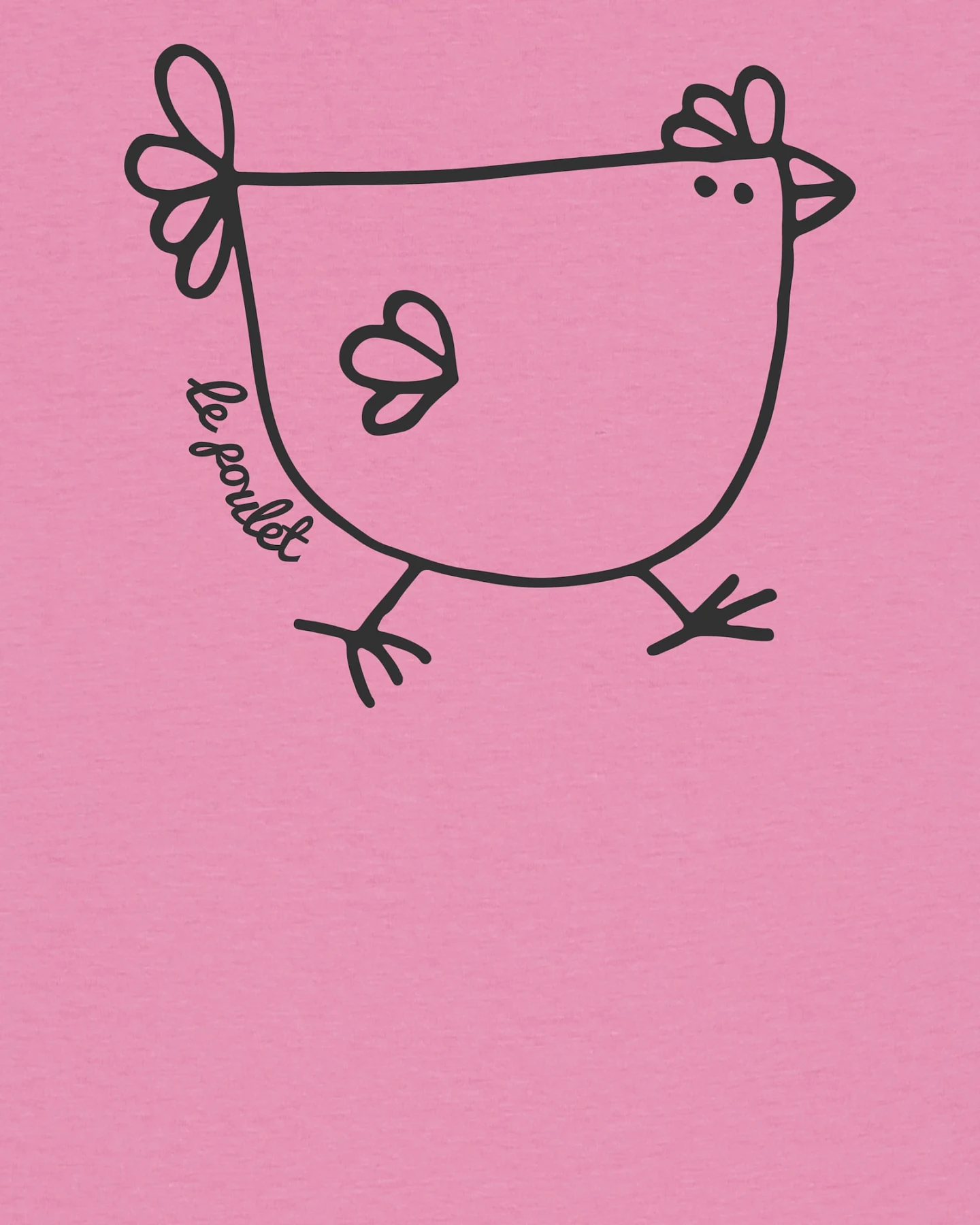 Watapparel T-Shirt Le poulet - das Huhn – Ansicht 3