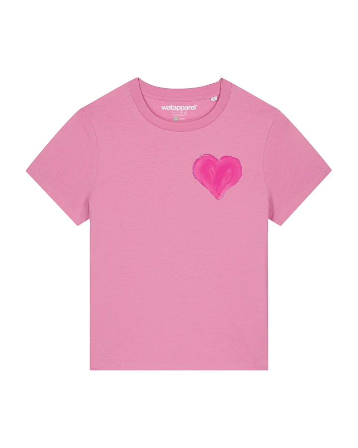 Watapparel T-Shirt Pink Heart