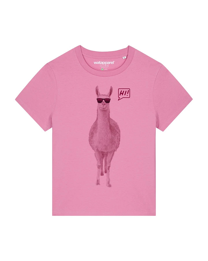 Watapparel T-Shirt Lama sagt Hi
