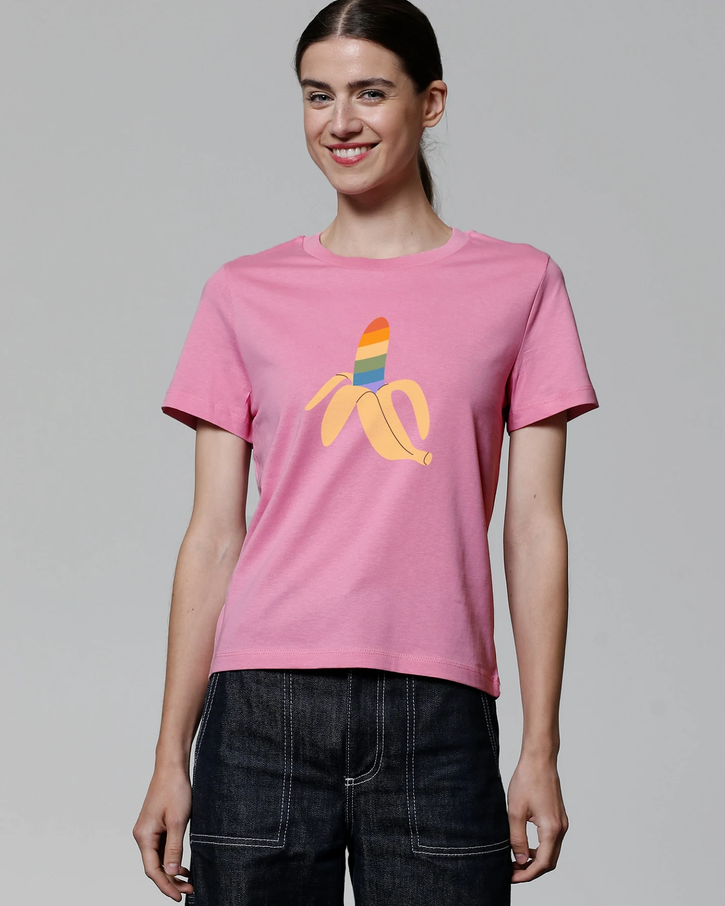 Watapparel T-Shirt Rainbow Banana – Ansicht 2