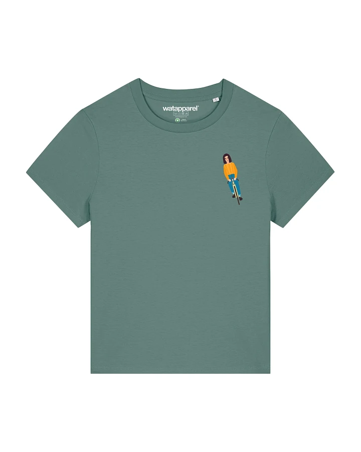 Watapparel T-Shirt Mädchen Auf Fahrrad