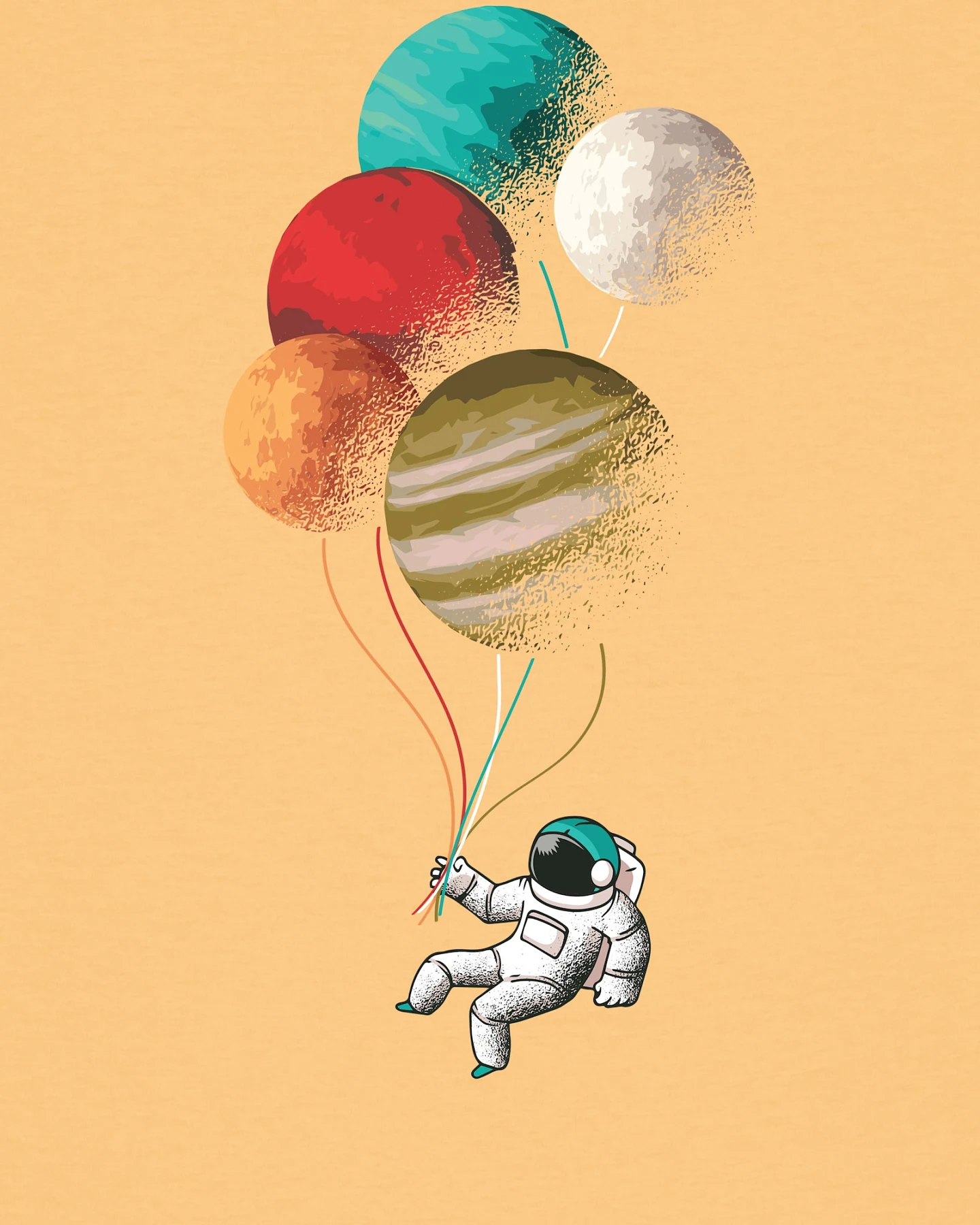 Watapparel Shirt Balloon Spaceman – Ansicht 3