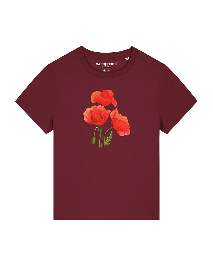 Watapparel T-Shirt Poppy Flowers