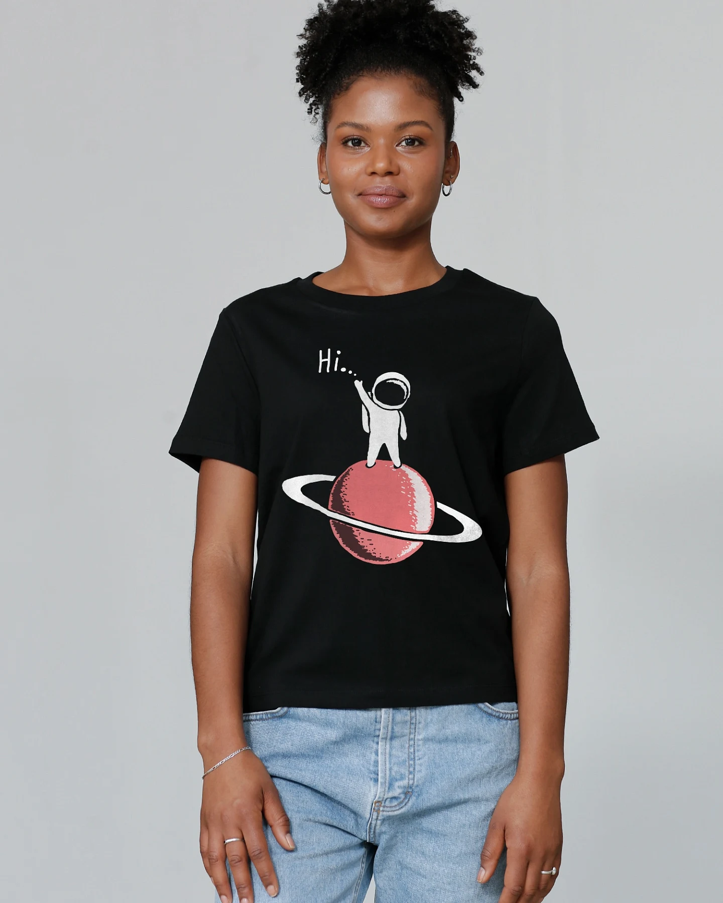 Watapparel Shirt Astronaut says Hi – Ansicht 2