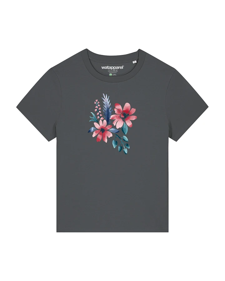 Watapparel Shirt Blume in Wasserfarbe