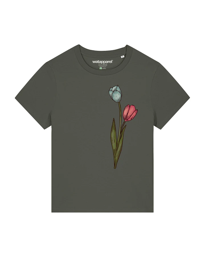Watapparel T-Shirt Blume in Wasserfarbe 05
