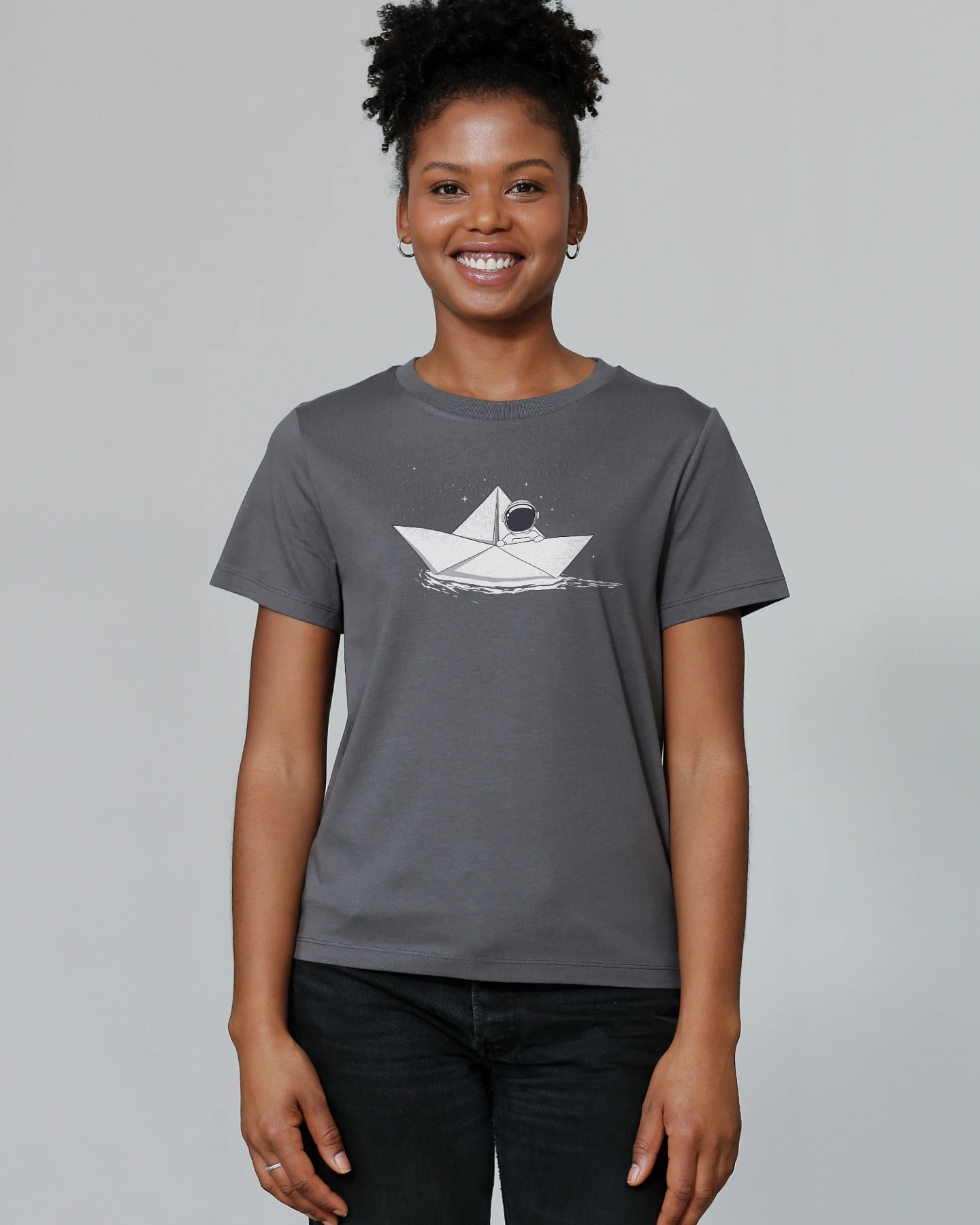 Watapparel Shirt Astronaut in paper boat – Ansicht 2