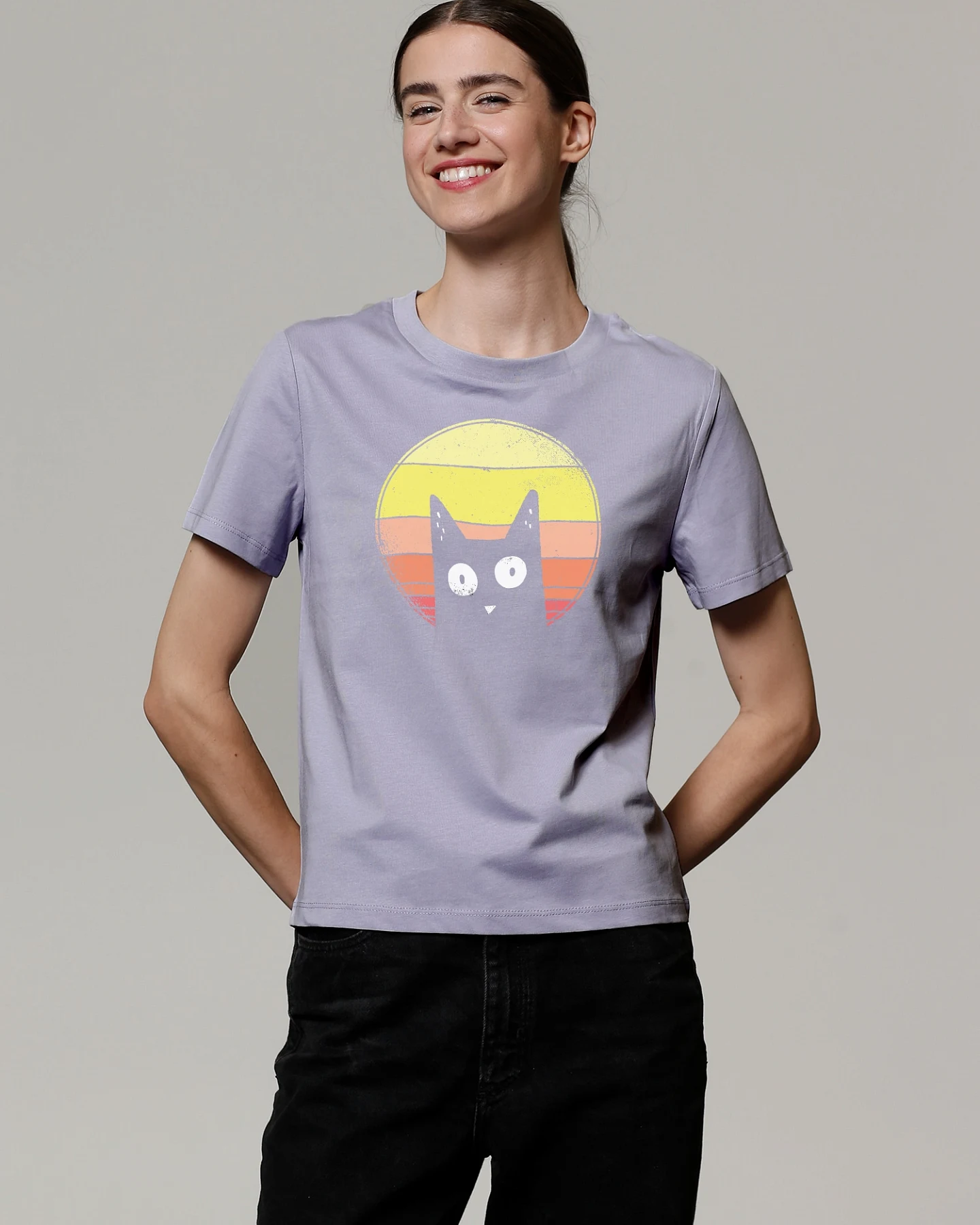 Watapparel Shirt Sunset Cat – Ansicht 2