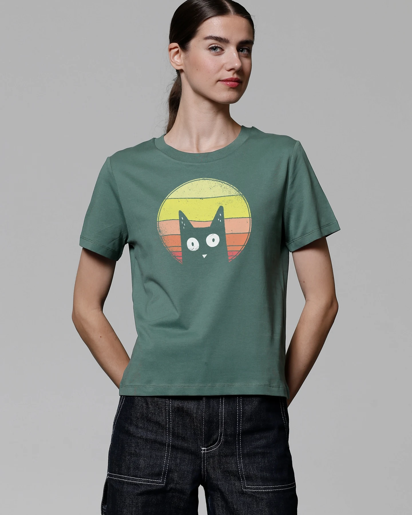 Watapparel Shirt Sunset Cat – Ansicht 2